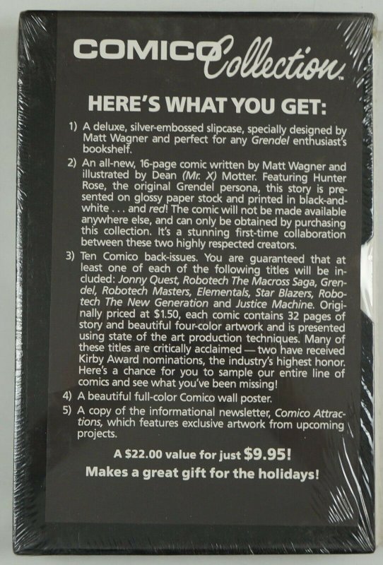 Comico Collection - Grendel slipcase by Matt Wagner - 10 comics - poster + more