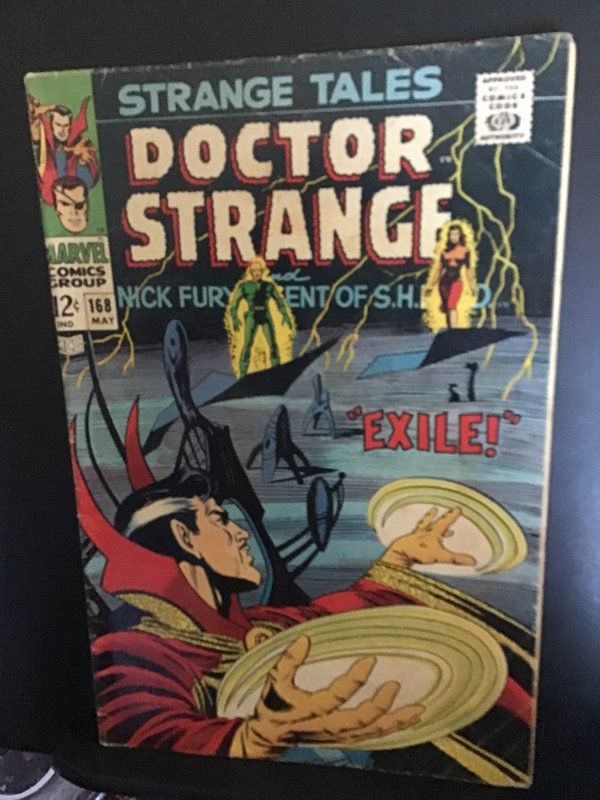 Strange Tales #168 (1968) Affordable grade Steranko Nick Fury key! VG+ Wow!