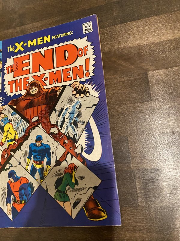 The X-Men #46 (1968) juggernaut fught