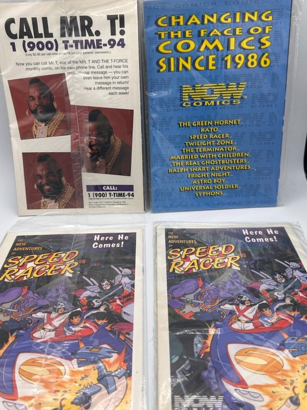 Mr. T & the T- Force (1993, NOW) # 1,2,4,5 All Polybagged W/ Trading Card NM