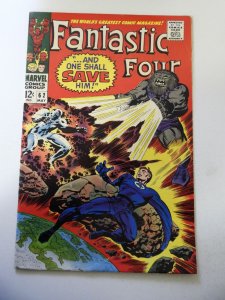Fantastic Four #62 (1967) GD+ Condition centerfold detached