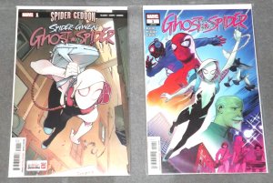 SPIDER-GWEN GHOST SPIDER #1 + GHOST-SPIDER #1 NM 2 Issues 2018 Spider-Verse MCU
