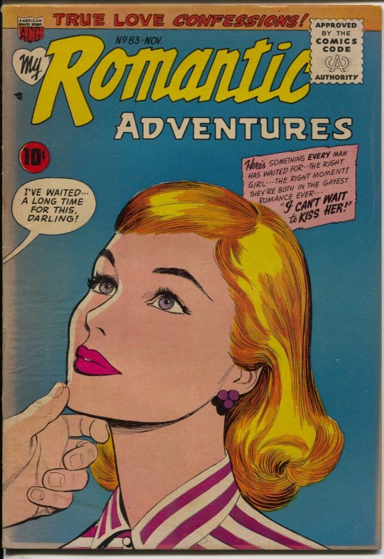 My Romantic Adventures #83 1957-ACG-Ogden Whitney-swimsuit panels-VG