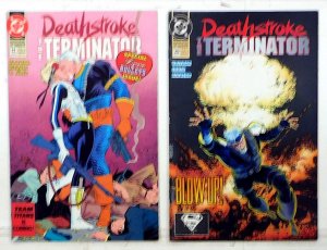 Deathstroke the Terminator Lot of 2 #11, 20 1992 DC Comics 1st Print Comic Books