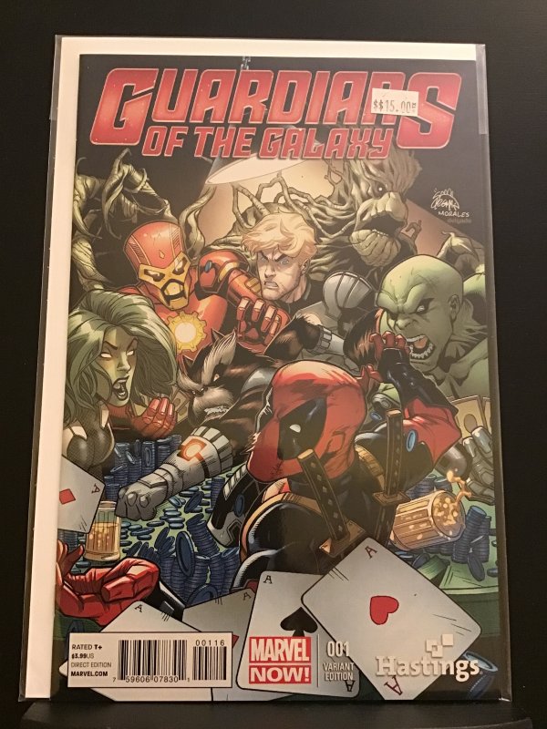 Guardians of the Galaxy #1 hasting variant cover Stegman Deadpool