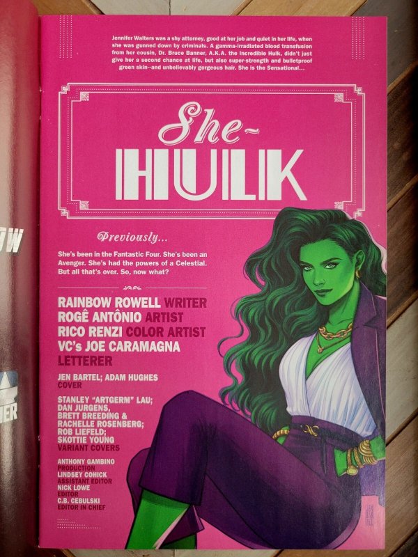 She-Hulk #1 NM/New (Marvel 2022) Jen Walters Series Premiere! Adam Hughes Cover!