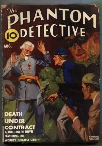 PHANTOM DETECTIVE--August 1939--Rare Pulp Magazine--Civil War
