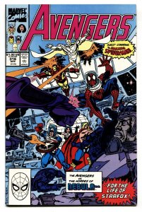 Avengers #316 copper age comic book Spider-Man joins the Avengers MCU