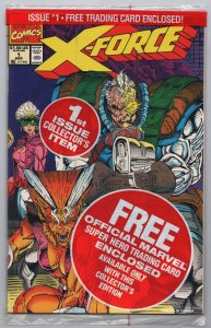 X-Force #1 Sealed w/Cable Card (Marvel, 1991) NM 