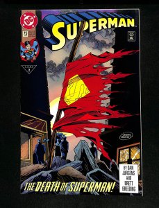 Superman (1987) #75 Death of Superman!