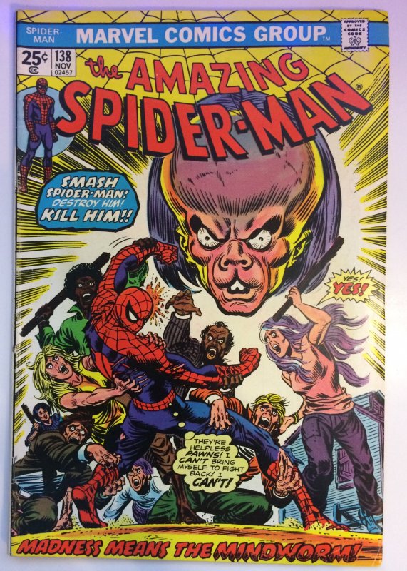 Amazing Spider-Man #138 Marvel FN/NFN (1977) 1st App. of Mind Worm