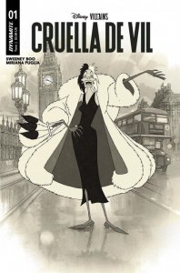 Disney Villains: Cruella de Vil #1L VF/NM ; Dynamite | 101 Dalmations FOC 1:7 Va