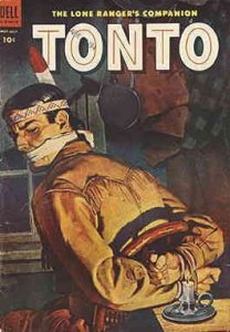 Lone Ranger's Companion Tonto, The #15 VG ; Dell | low grade comic May 1954 west