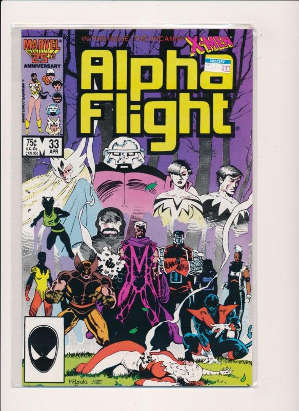 Giant Lot ALPHA FLIGHT of (80) #4-22, 24-82 Near Full run (1,2 Ann)(1984-89)VF+