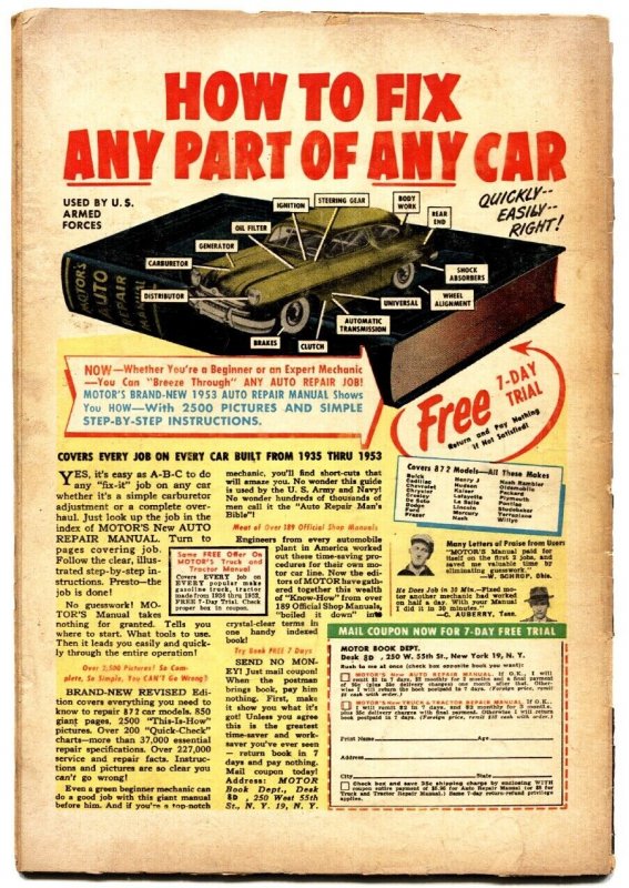 MARVEL TALES-#122 Coffin Cover 1954 Pre-Code Atlas Horror