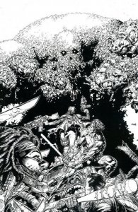 SKYBOUND X #5 DAVID FINCH 1:25 B&W COVER IMAGE COMICS