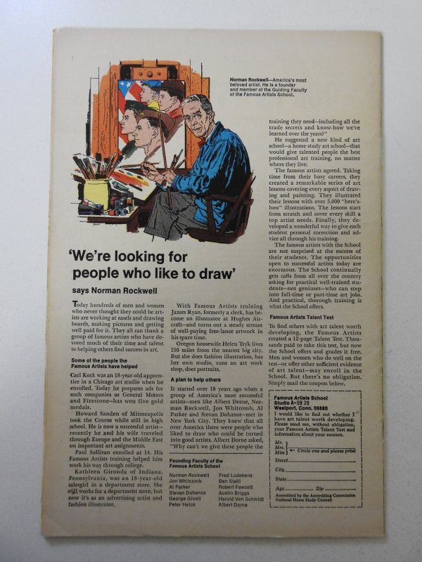 Captain America #108 (1968) VG+ Condition centerfold detached bottom staple