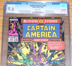 Captain America #359 CGC 9.6 first appearance of crossbones - marvel comics 1989