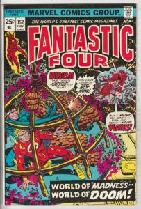 Fantastic Four #152 (Nov-74) VF+ High-Grade Fantastic Four, Mr. Fantastic (Re...