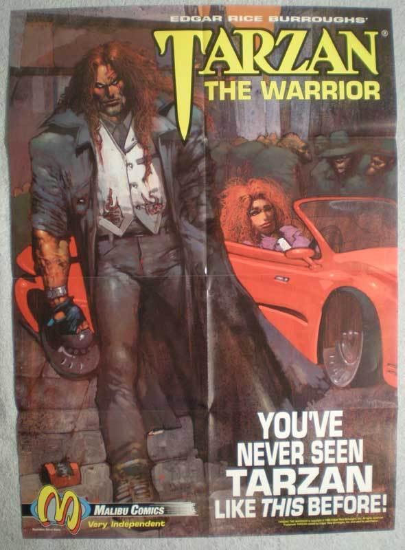 TARZAN THE WARRIOR Promo poster, 20x28, 1992, Simon Bisley, more Promos in store