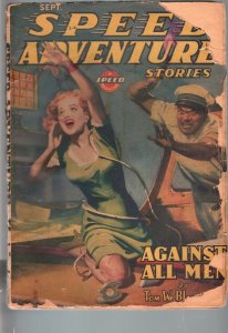 SPEED ADVENTURE STORIES 1944 SEP-SPICY MENACE PULP! FR/G