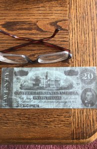 1949 replica confederate $20 bill Jaycees/US JR. Chamber of commerce nat’l conv.