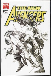 New Avengers #31 Sketch Cover (2007) Elektra