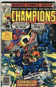 Champions #16 ORIGINAL Vintage 1977 Marvel Comics Black Widow Hercules Beast