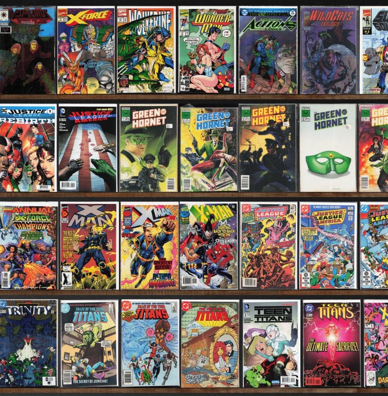 Huge Lot 140+ Comics with The Green Hornet, X-Factor, X-Force, Batman & More!