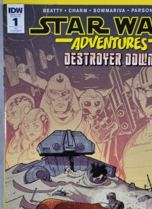 Star Wars Adventures Destroyer Down #1 Jon Sommariva 1:10 RI Variant 2018 IDW NM