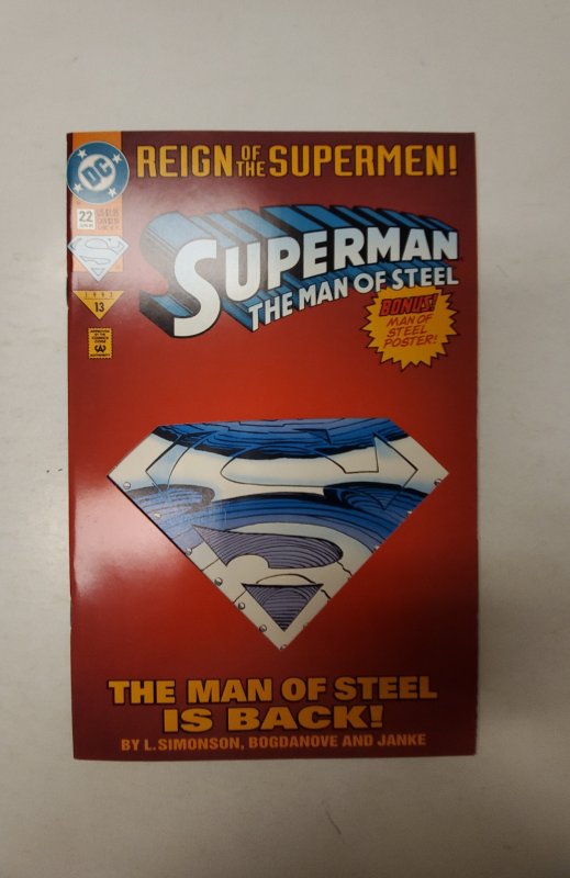 Superman: The Man of Steel #22 (1993) NM DC Comic Book J693