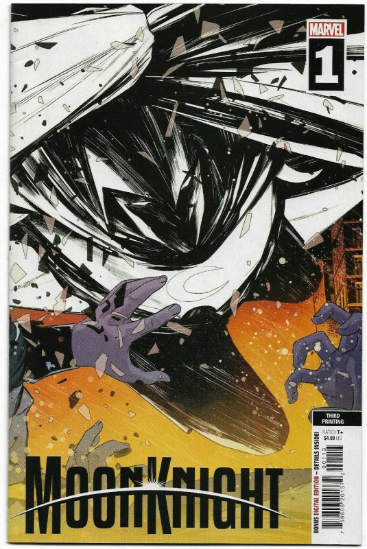 MOON KNIGHT#1 NM 2021 THIRD PRINT MARVEL COMICS 