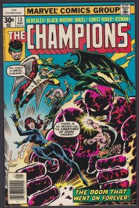 Champions #13 (May 1977) 6.5 FN+ Marvel Black Widow Comic 