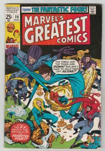 Marvel's Greatest Comics #28 (Aug-71) FN/VF Mid-High-Grade Fantastic Four, Ca...