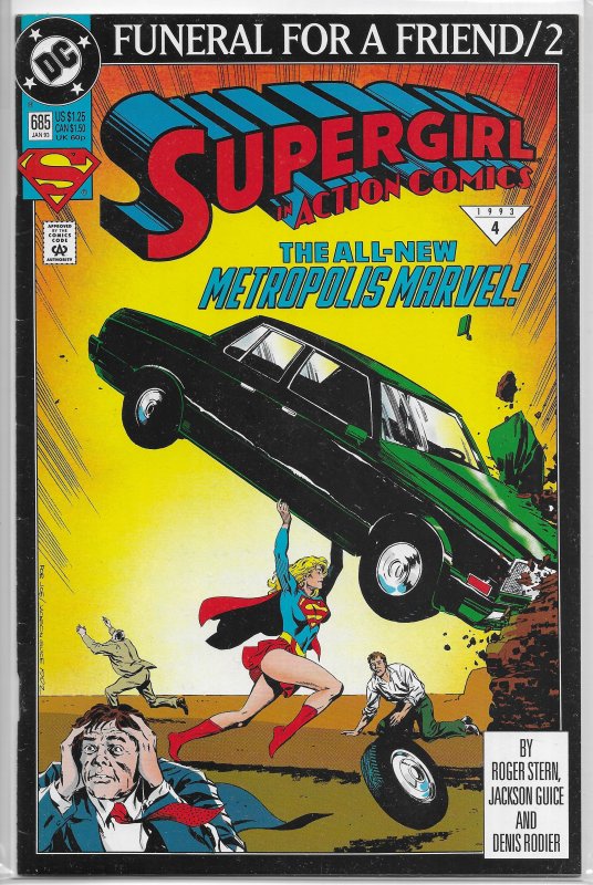 Action Comics   vol. 1   #685 FN Supergirl (Funeral For a Friend 2)