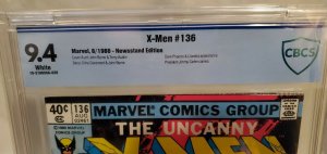 UNCANNY X-MEN #136 - CBCS 9.4 GRADE - NM WHITE PAGES - NEWSSTAND