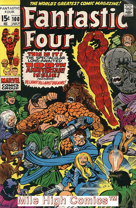 FANTASTIC FOUR  (1961 Series)  (MARVEL) #100 Very Good Comics Book