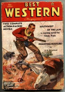 Best Western Pulp January 1937- Phantom Rustlers- Marvel G