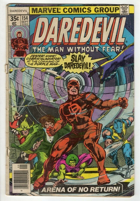 Daredevil #154 ORIGINAL Vintage 1978 Marvel Comics