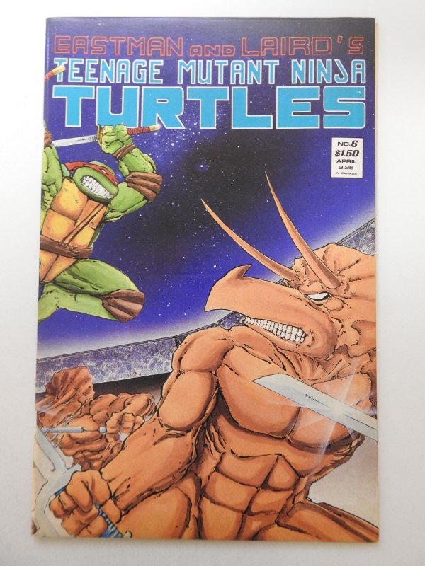 Teenage Mutant Ninja Turtles #6 Second Print (1986) Signed Eastman/Laird VF-NM!!