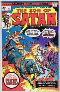 Son of Satan #1 ORIGINAL Vintage 1975 Marvel Comics 1st Hellstrom Solo Series