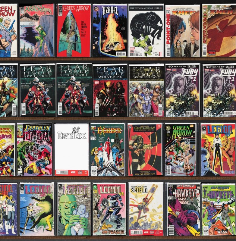 Huge Lot 140+ Comics with Solo Avengers, Green Arrow, L.E.G.I.O.N. & More!