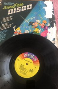 Mickey Mouse disco LP 1979, rear cover damage
