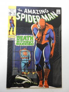 The Amazing Spider-Man #75 (1969) FN- Condition! stain bc