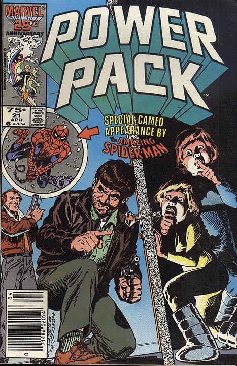 POWER PACK  (1984 Series)  (MARVEL) #21 NEWSSTAND Very Good Comics Book