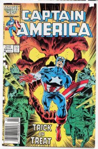 Captain America #326 Newsstand Edition (1987) Captain America