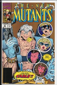 The New Mutants #87 Second Print Cover (1990) New Mutants [Key Issue]