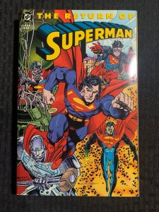 1993 THE RETURN OF SUPERMAN by Dan Jurgens TPB SC FN+ 6.5 1st Printing DC Comics