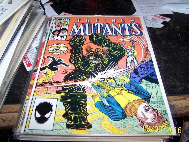 NEW MUTANTS  # 35  1986  marvel   X MEN   magnetos in charge xavier school