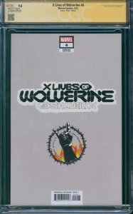 2x X Lives of Wolverine #4 CGC 9.8 Granov Sketch Cover & Granov Virgin Edition